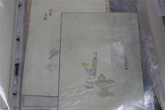 Japanese School, a group of assorted woodblock prints